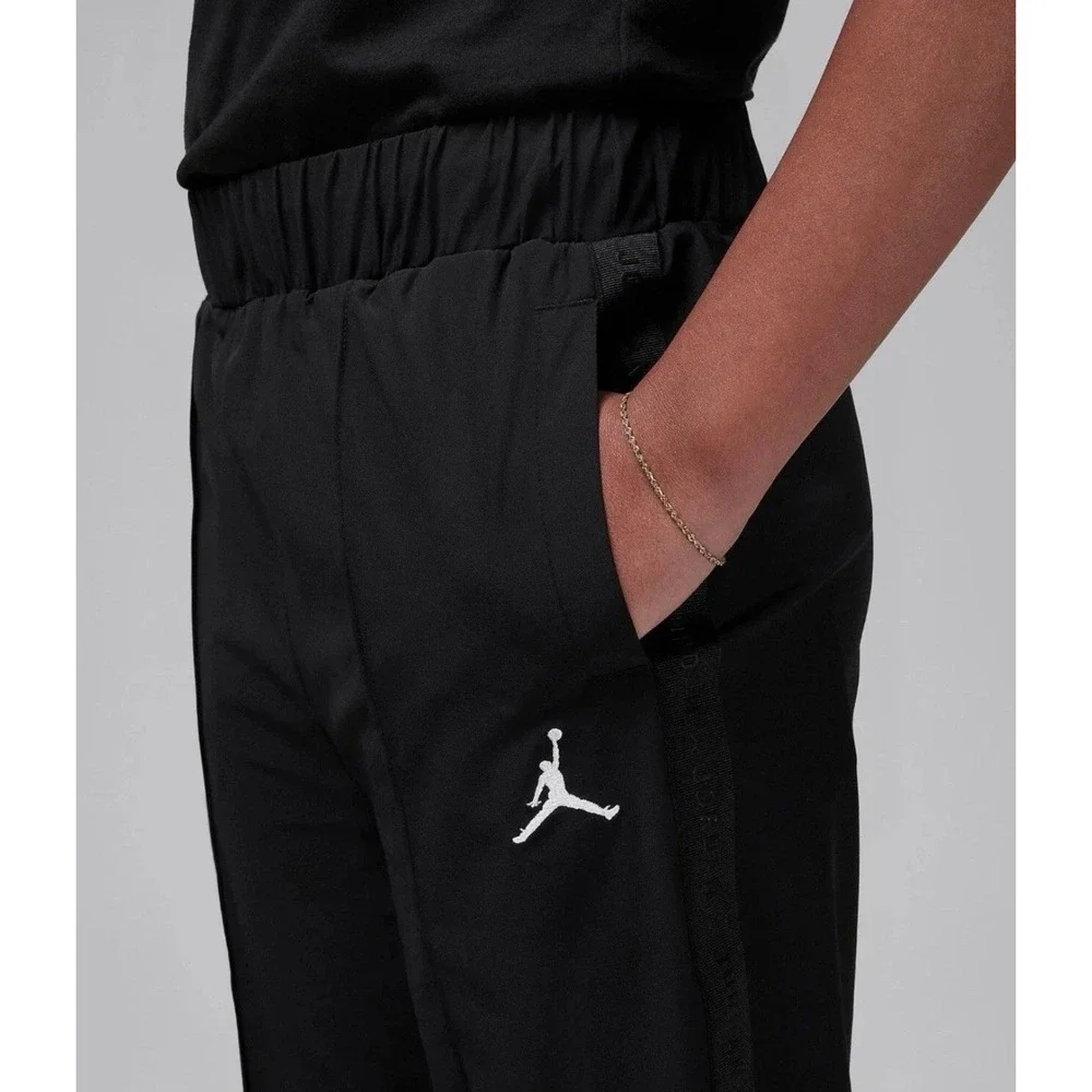 Nike Jordan Jumpman Woven Taping Wide Black Pants Girls XL 13-15 Year 45D346-023